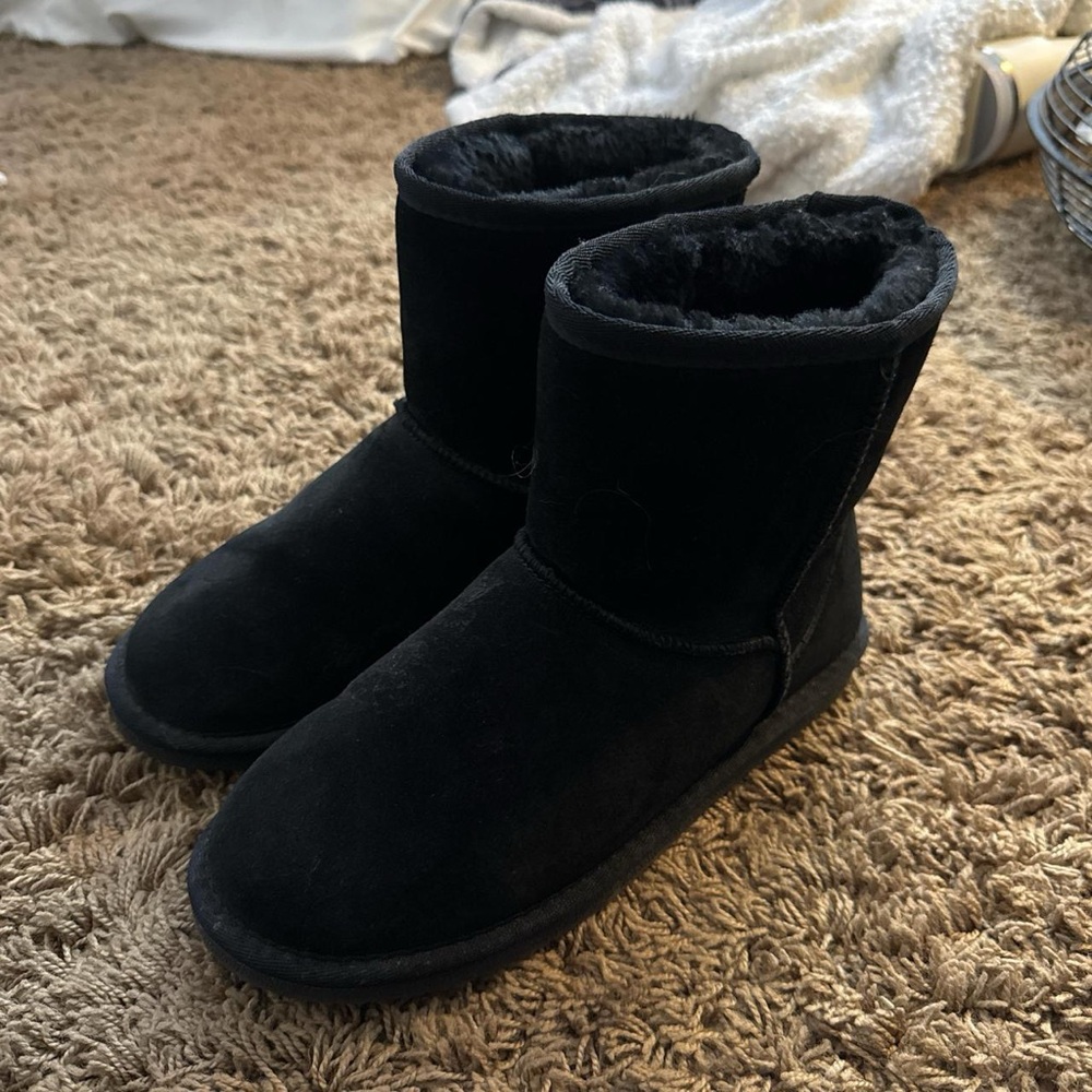 Classic Black Suede Boots